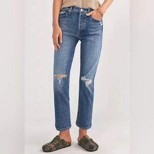 MOTHER Superior The Tomcat Jean Seriously Truce Size 29 High Rise‎ Straight Leg